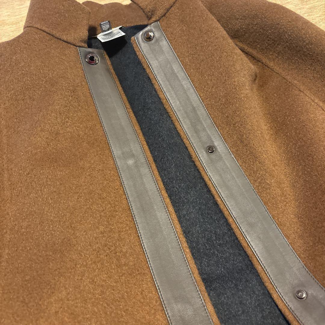 ゆ*ん様 美品 ロロピアーナ カシミヤ ザルツブルグ レザー ケープコート ブラ