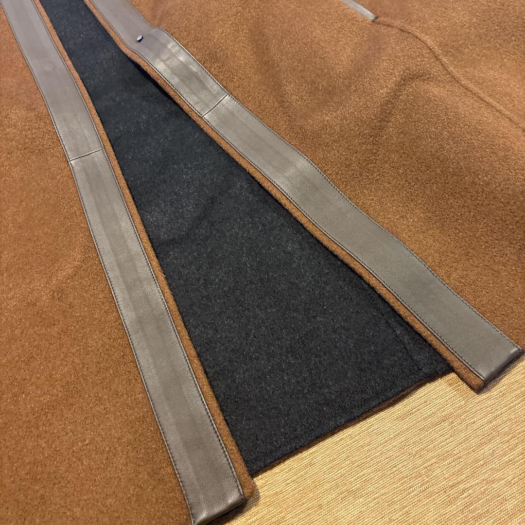 ゆ*ん様 美品 ロロピアーナ カシミヤ ザルツブルグ レザー ケープコート ブラ