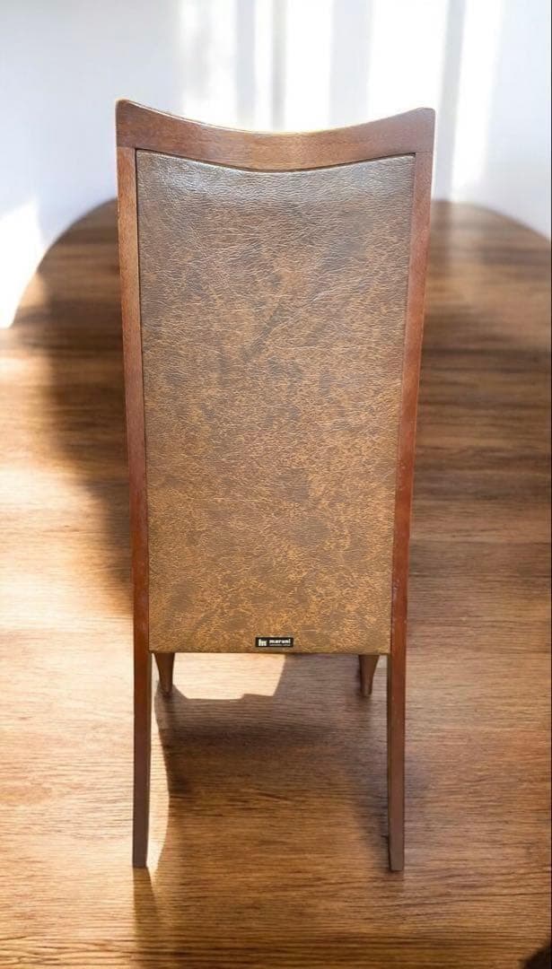 オールドマルニ　北欧レトロ★MARUNI　マルニ木工　鋲打ちハイバックチェア