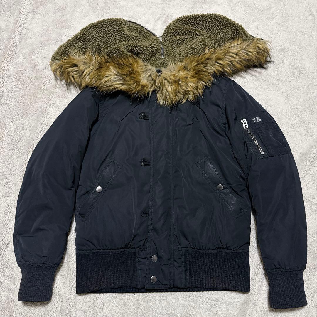 DIESEL N-2B フライトジャケット M 黒 短丈 Y2K