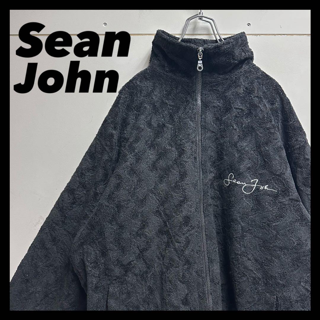BIGシルエット Sean John ベロアジャージ　ブラック