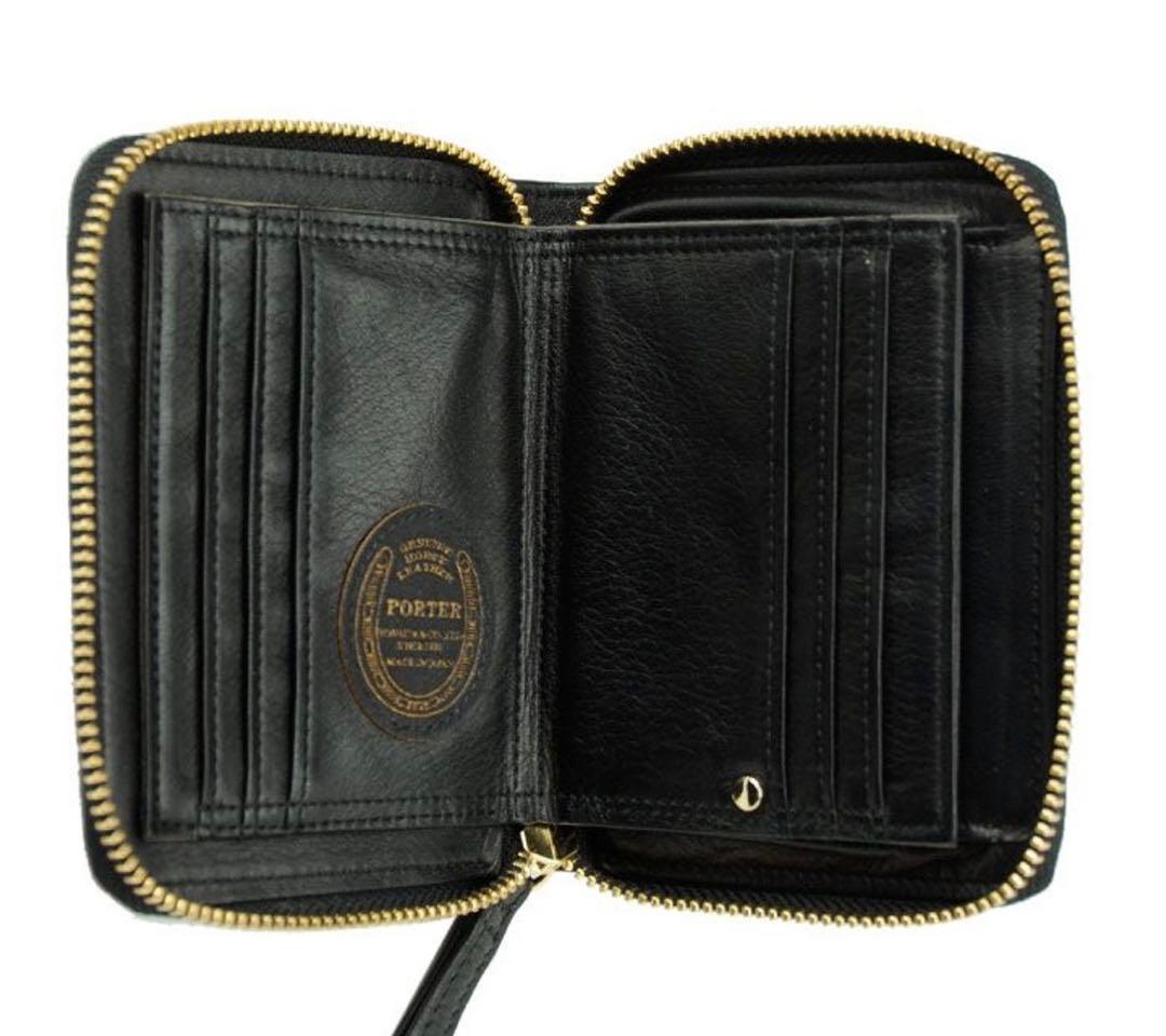 【新品】PORTER WISE ポーター 二つ折り財布 ブラック馬革 吉田カバン