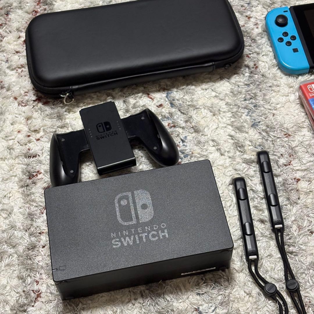 Nintendo Switch 本体 + 人気ソフト5本+周辺機器セット