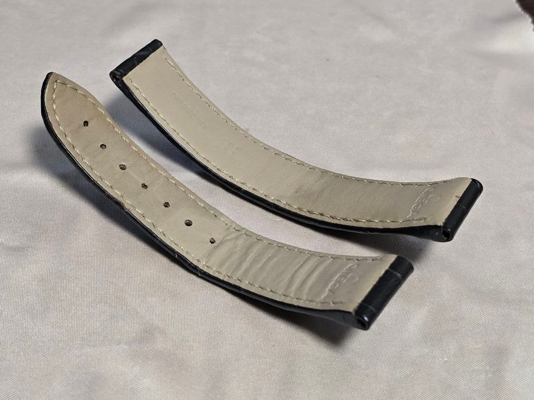 か*ん様 オメガ 20mm クロコダイル バンド ブラウン