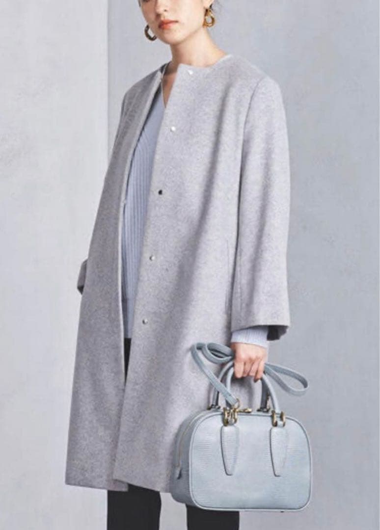 【値下げ】UNITED ARROWS ノーカラーベルスリーブコート　38サイズ