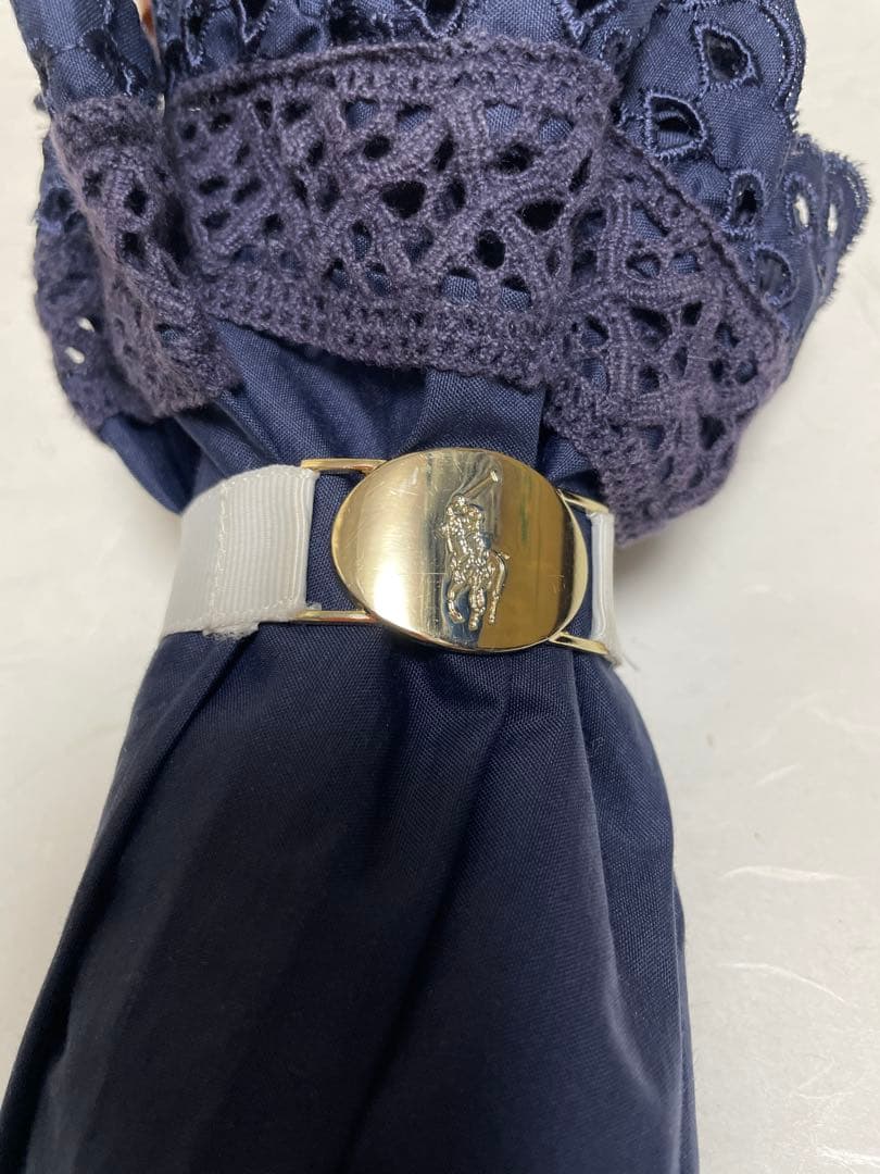 ポロラルフローレン エンブフリル ネイビー ムーンバッド 雨晴兼用