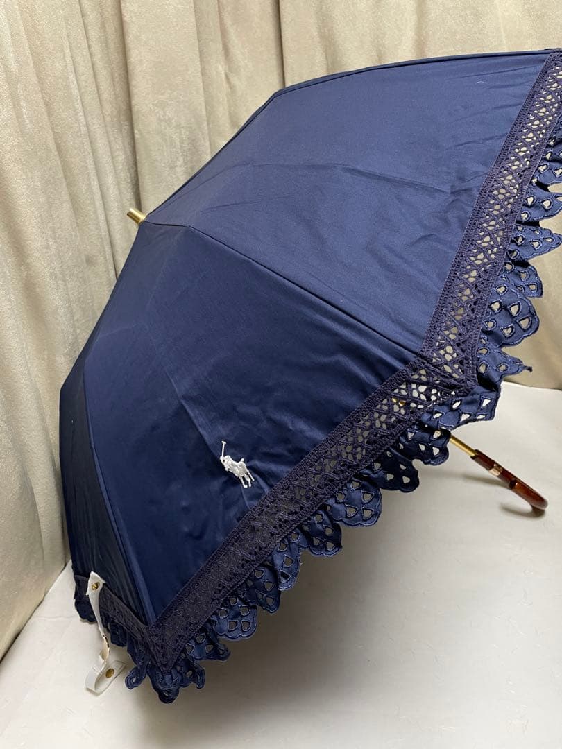 ポロラルフローレン エンブフリル ネイビー ムーンバッド 雨晴兼用