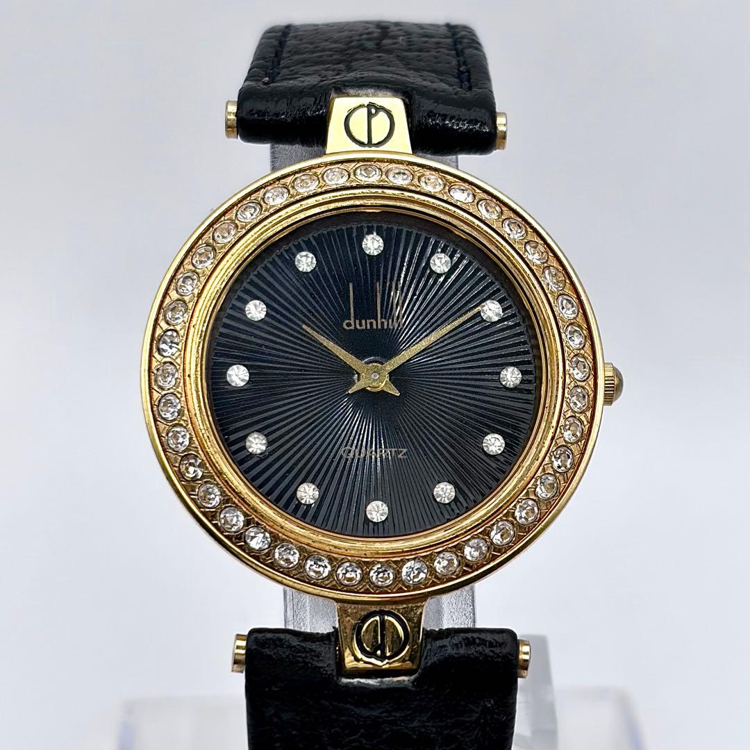 希少 ダンヒル ミレニアム 12Pダイヤ ストーン レディース 稼働品 新品電池