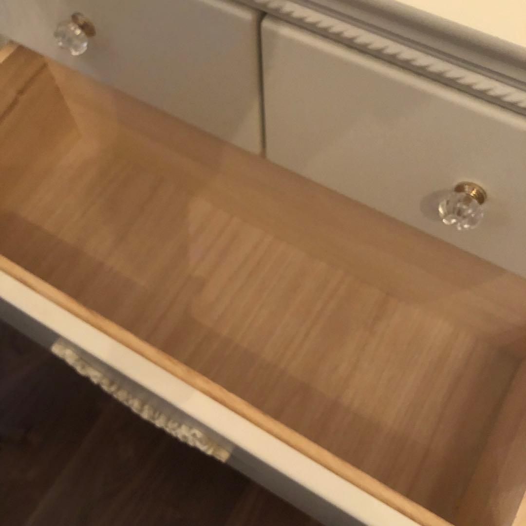 Celesta 80 Low chest ホワイト 5段チェスト