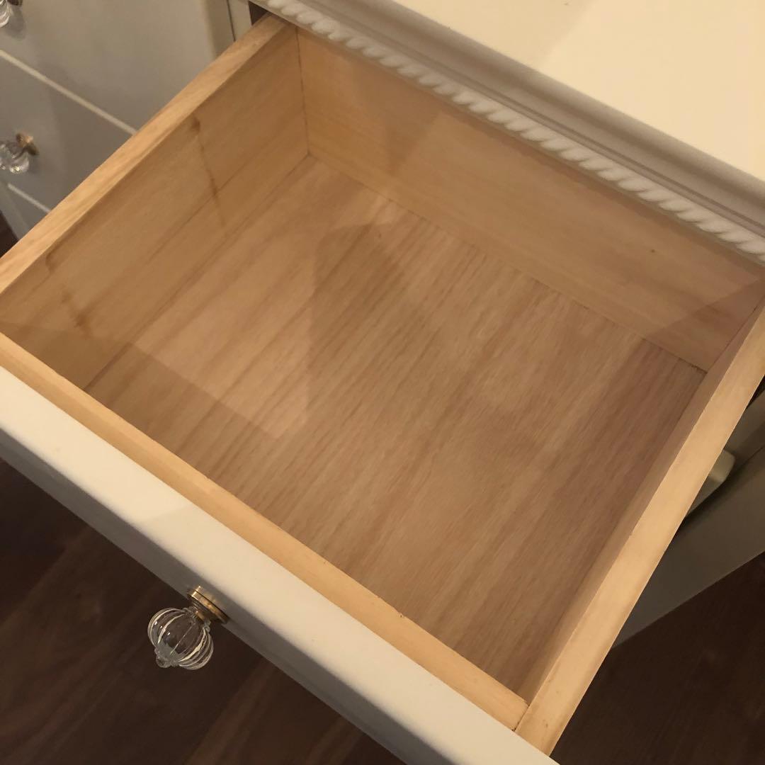 Celesta 80 Low chest ホワイト 5段チェスト