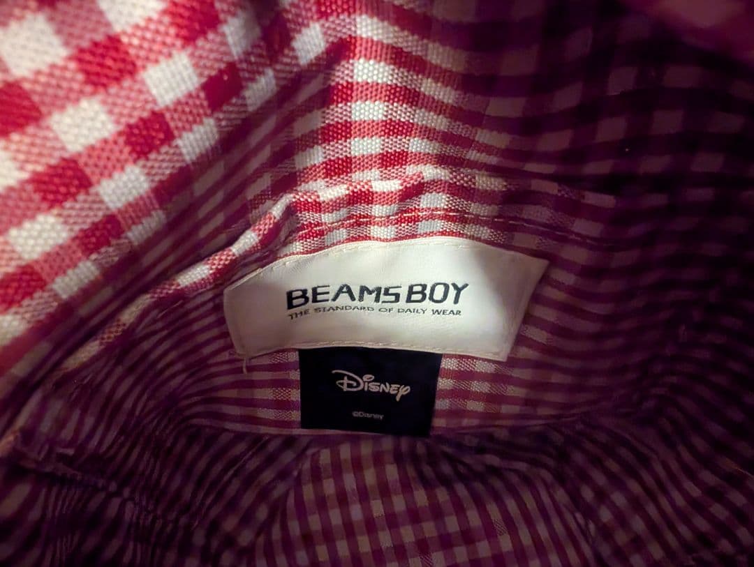 最終値下げ　ビームスボーイ　ミニーマウス刺繍かごバッグ