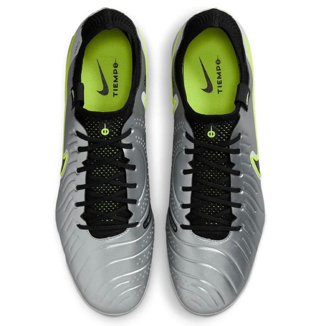 ナイキ 25.5 ティエンポ レジェンド エリート スパイク サッカー 靴 銀