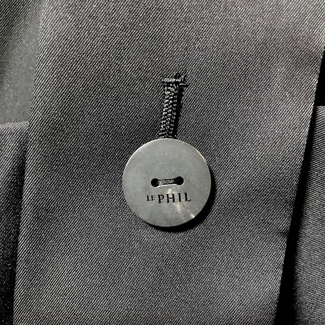 【美品】24年　ルフィル LE PHIL Vネック　ワンピース　黒　日本製