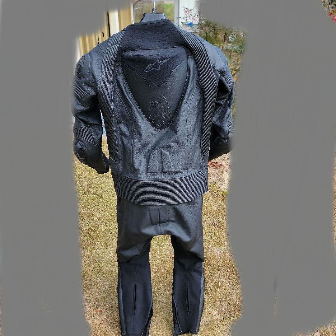 お正月価格　アルパインスターズ 50 黒革ツナギ　セパレート