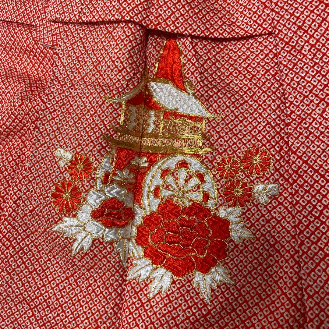 【正絹】総絞り★金刺繍★七五三★着物★小物