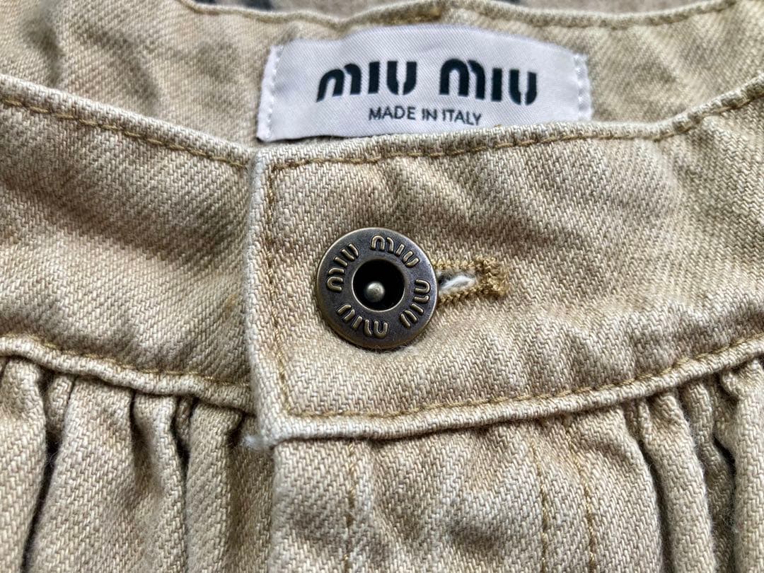 MIU MIU デニムフレアスカート 36