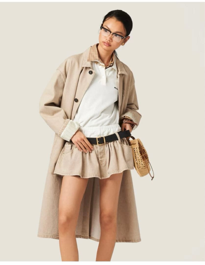 MIU MIU デニムフレアスカート 36