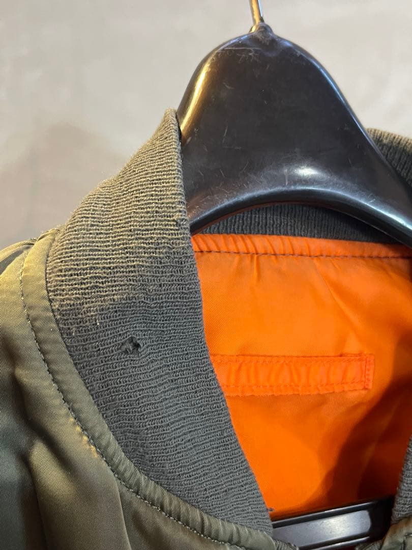 90s ALPHA MA-1 フライトジャケット M オリーブ