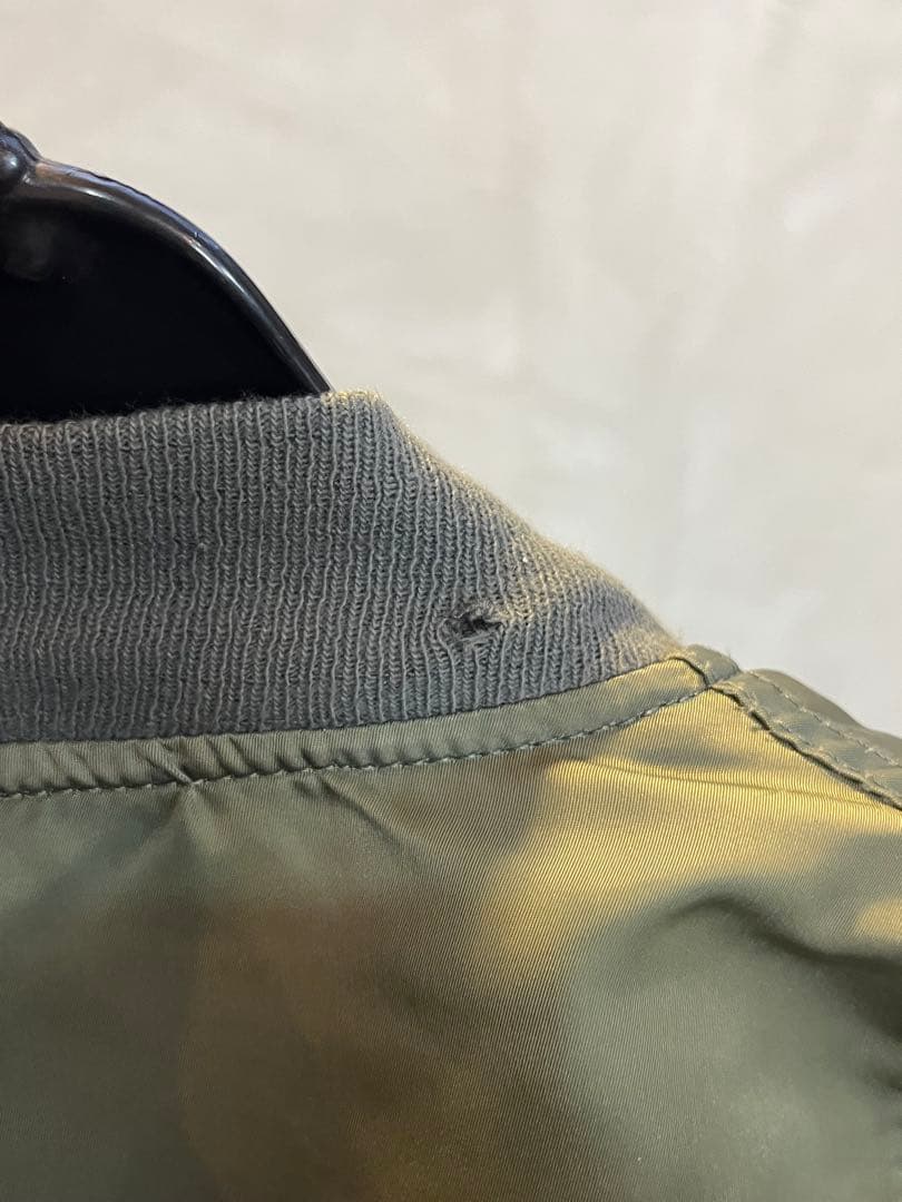 90s ALPHA MA-1 フライトジャケット M オリーブ