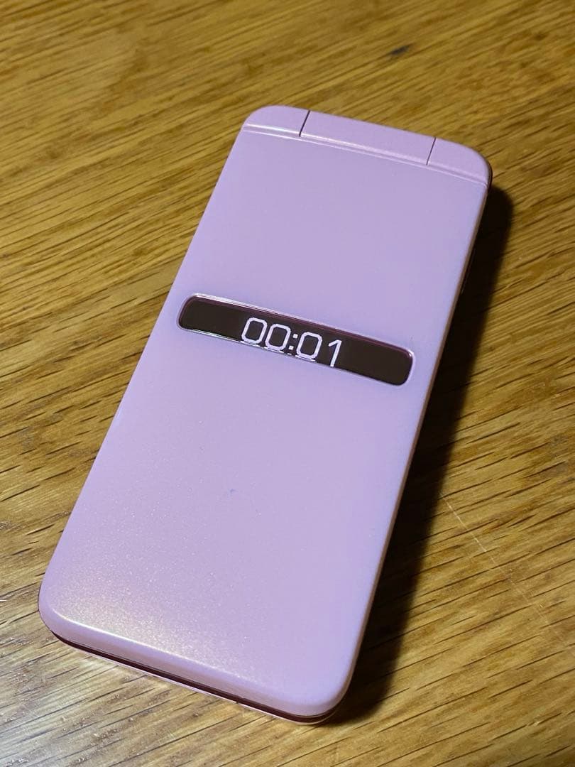 au KYF39 ピンク　折りたたみ式携帯電話 本体　美品