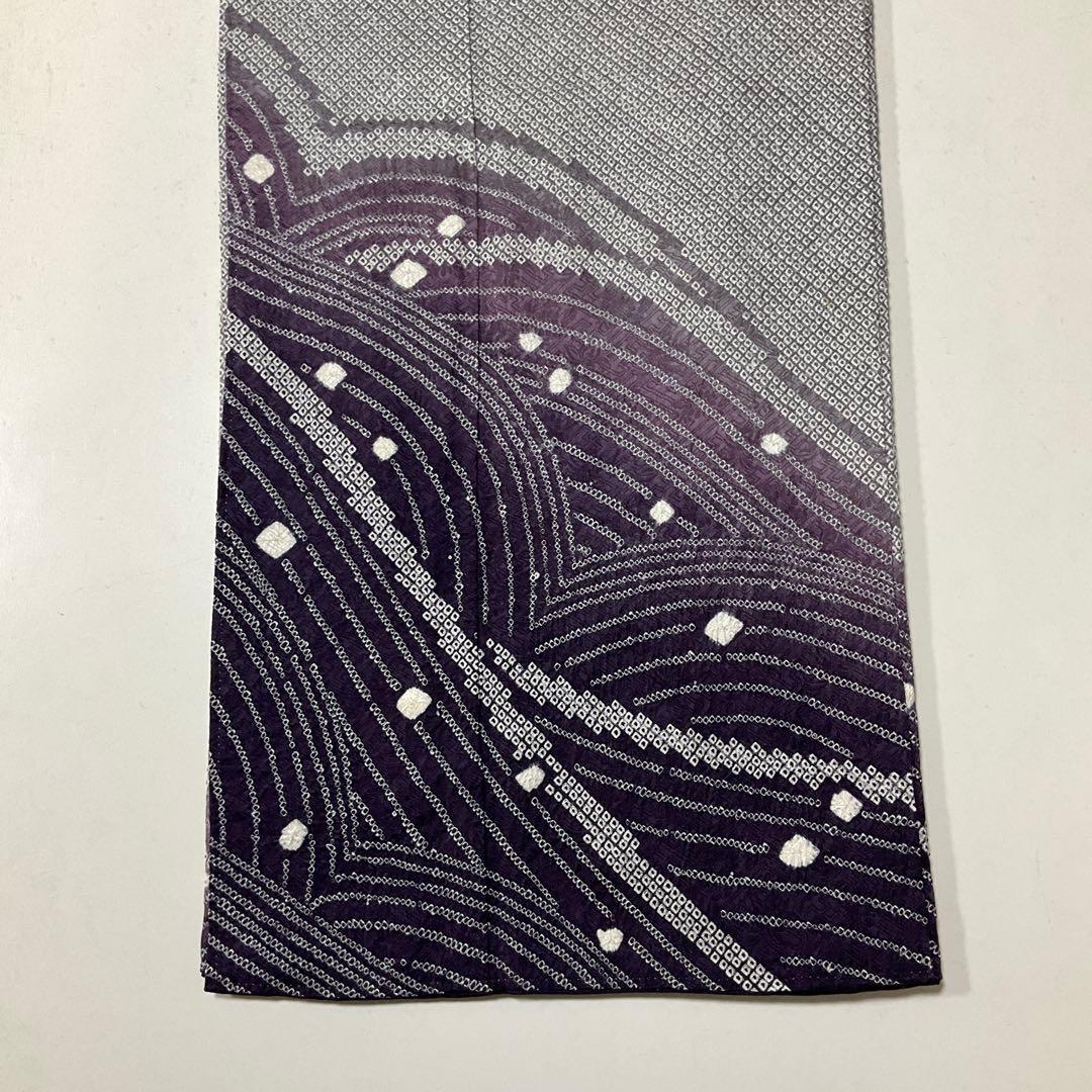 かつどん　No.2870 正絹総絞り幾何学波柄訪問着　美品