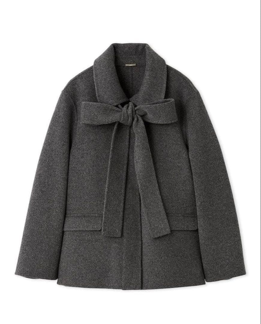 snidel リバーリボンジャケット グレー