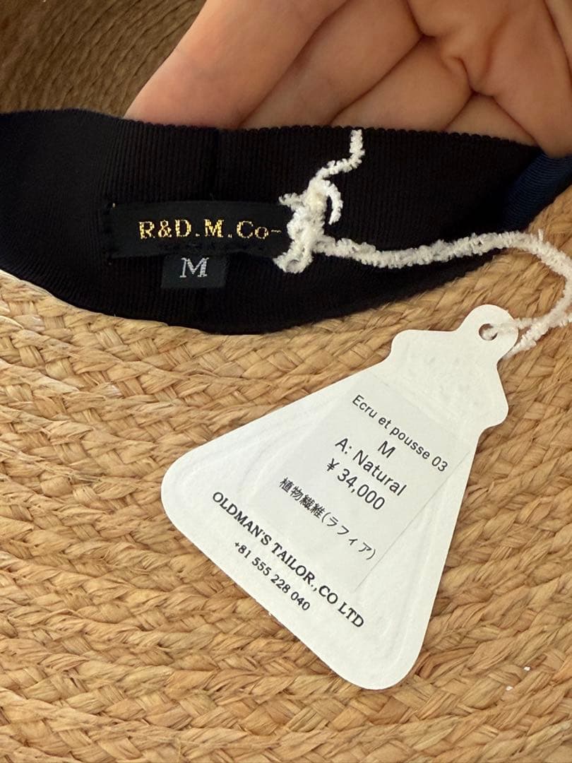 オールドマンズテーラー ‪✕‬ Ecru et pousse 別注ラフィアハット