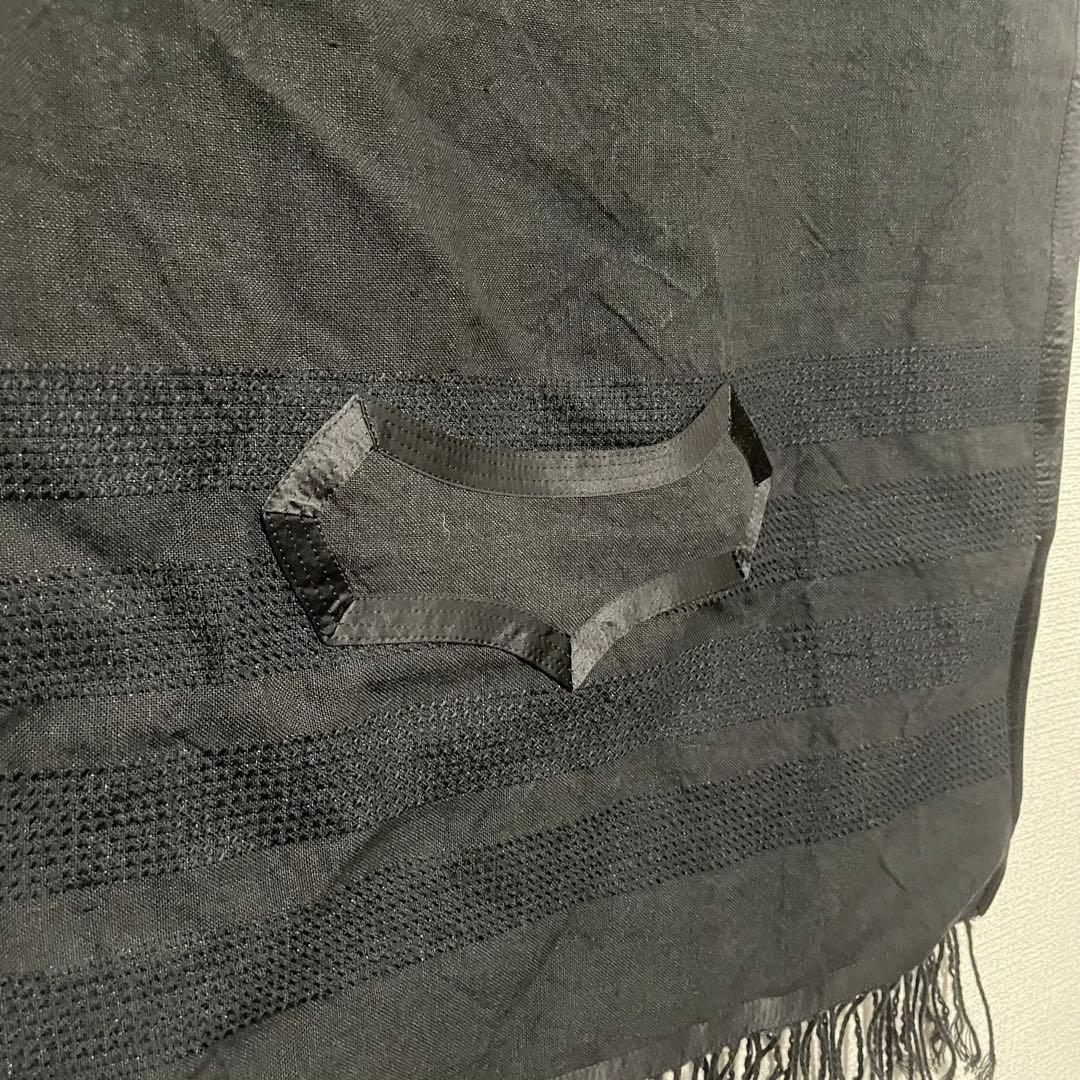 a113012 ナンバーナイン アーカイブ フリンジ マフラー