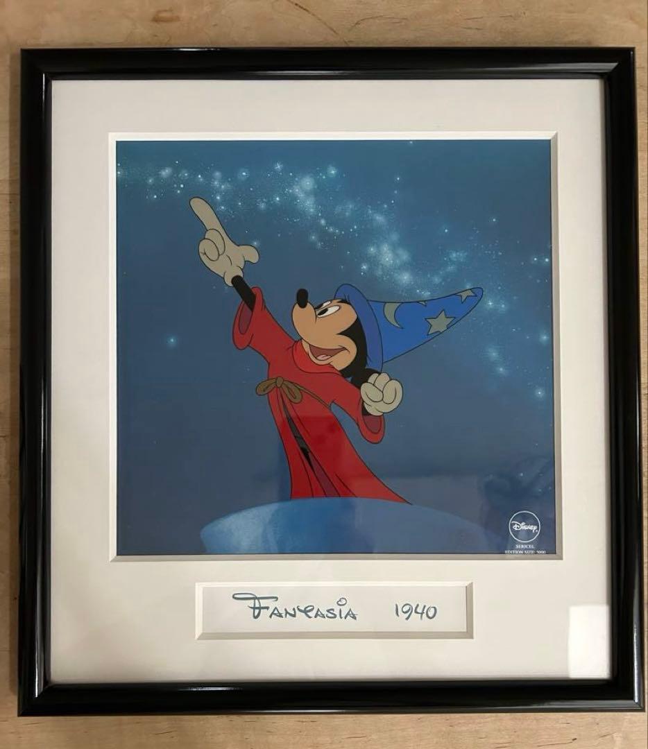 SORCERER MICKEY ファンタジア　　ミッキー　セル画　魔法使いの弟子