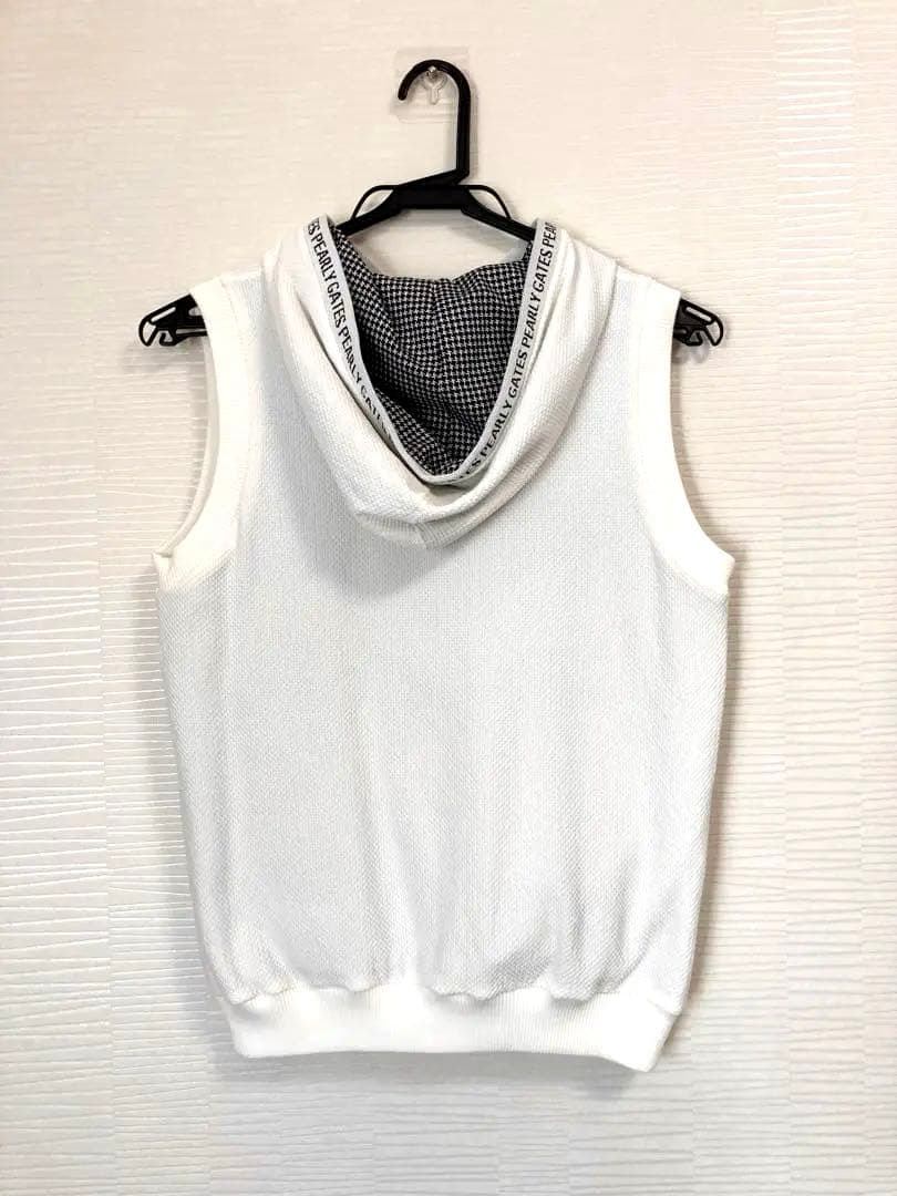 PEARLY GATES レディースフード付きリバーシブルベスト