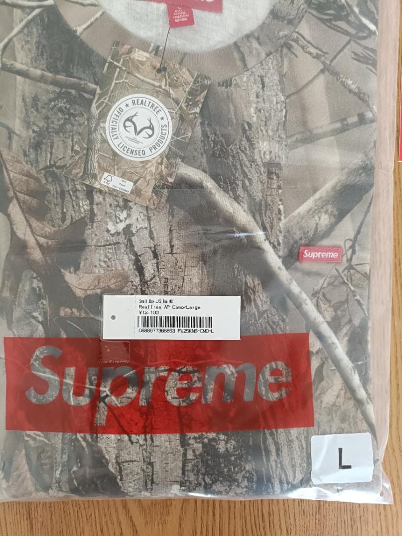 トップス supreme Small Box L/S Tee Realtree L