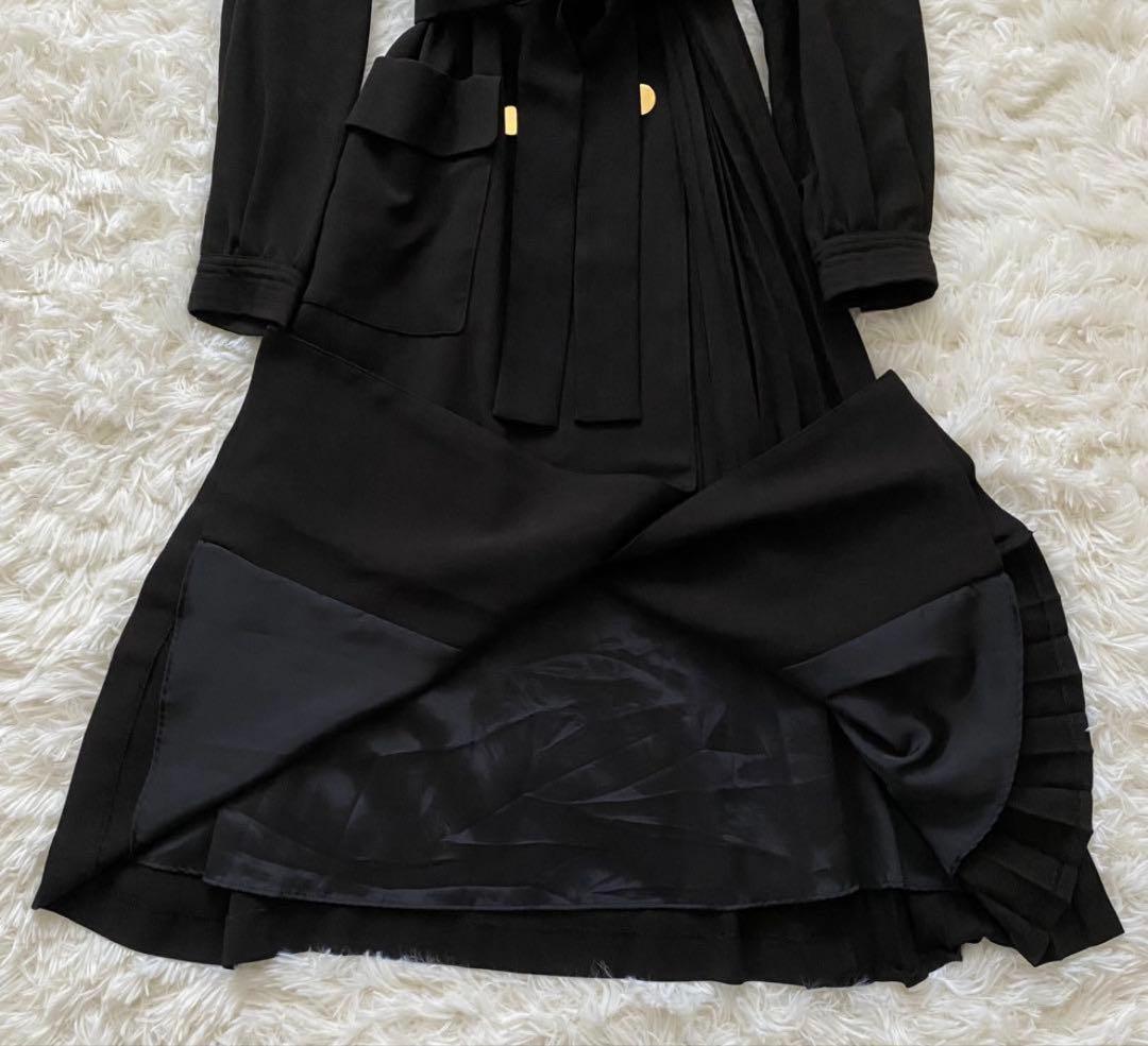 美品✨高級✨Grace Classウールタッチトレンチ風ロングワンピース