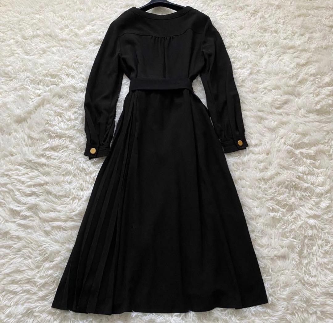 美品✨高級✨Grace Classウールタッチトレンチ風ロングワンピース