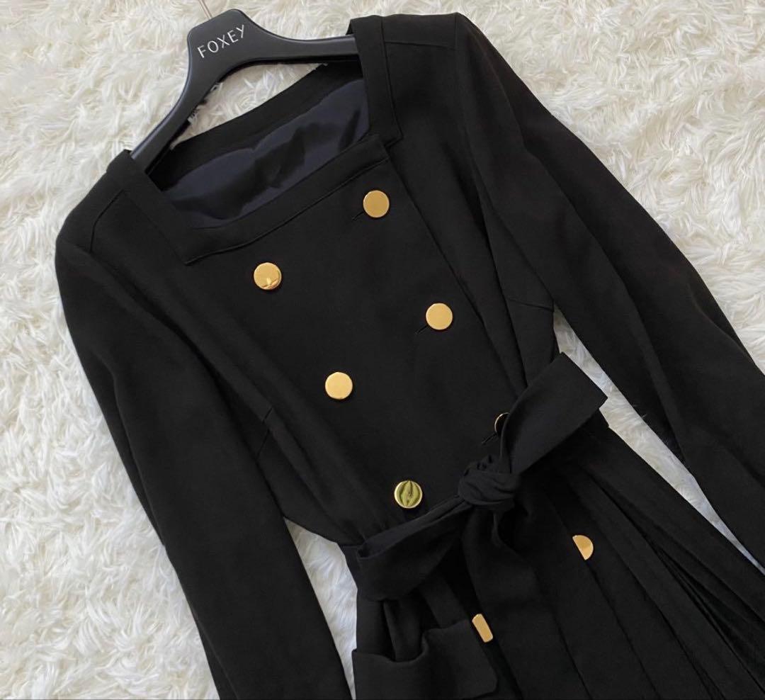 美品✨高級✨Grace Classウールタッチトレンチ風ロングワンピース