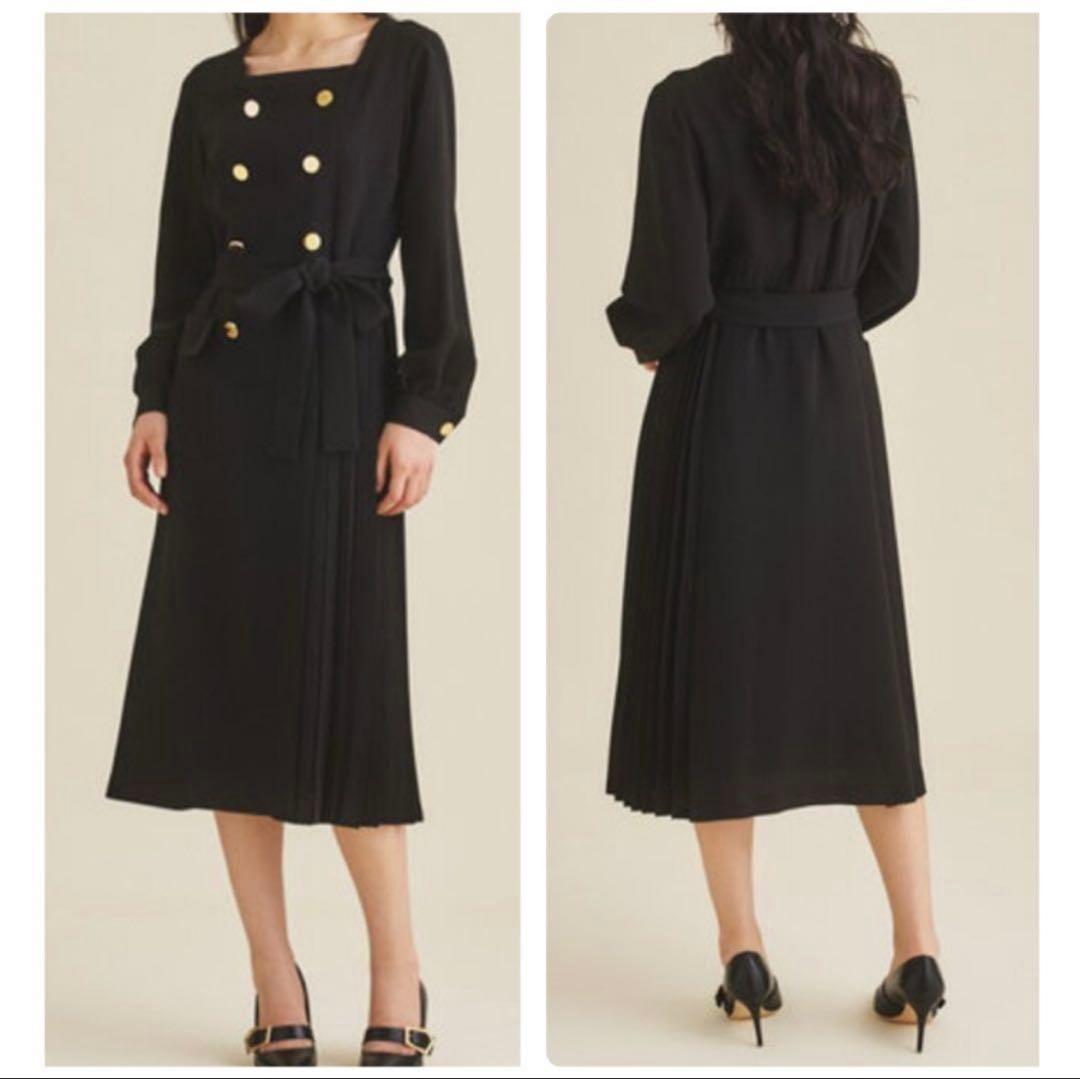 美品✨高級✨Grace Classウールタッチトレンチ風ロングワンピース