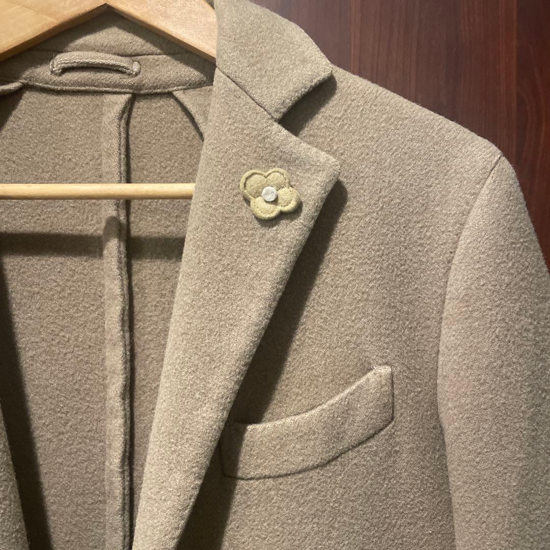 LARDINI ベージュ チェスターコート