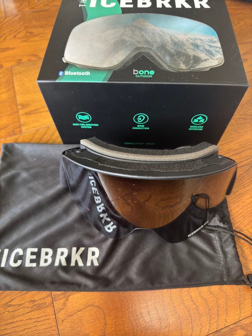 ICEBRKR Bluetooth スノーゴーグル　骨伝導インカム