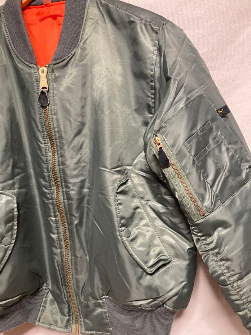 ロスコ　MA-1フライトジャケット オリーブグリーン　S