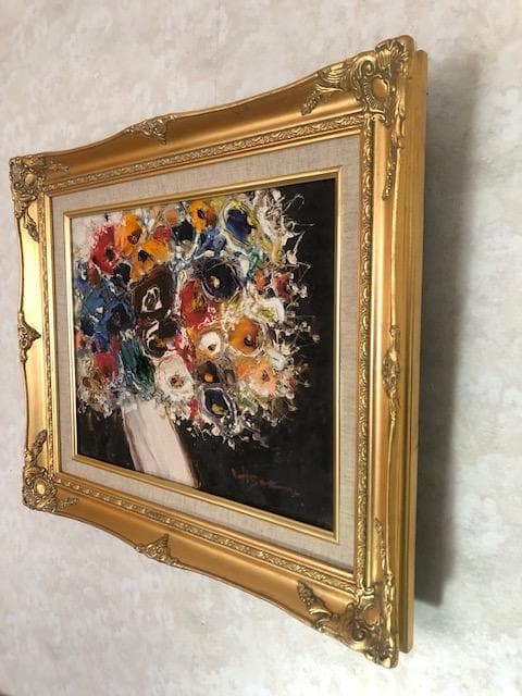 ゆず 様【金・土・日】限定❗️美術館所蔵・買上◆故・西野久子◆油彩Ｆ６