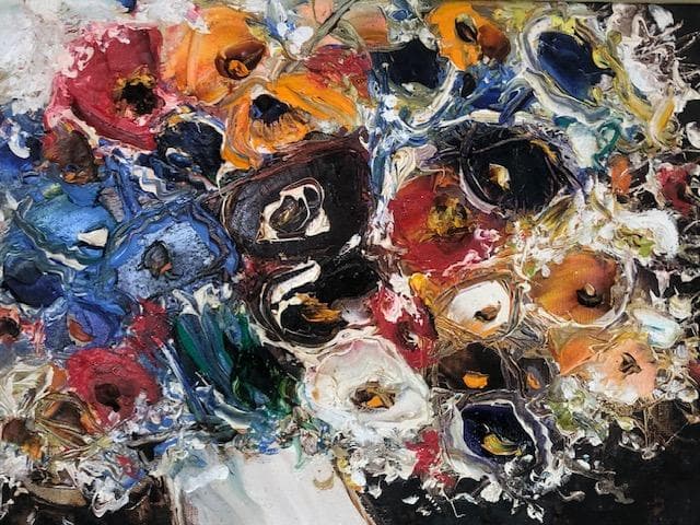 ゆず 様【金・土・日】限定❗️美術館所蔵・買上◆故・西野久子◆油彩Ｆ６