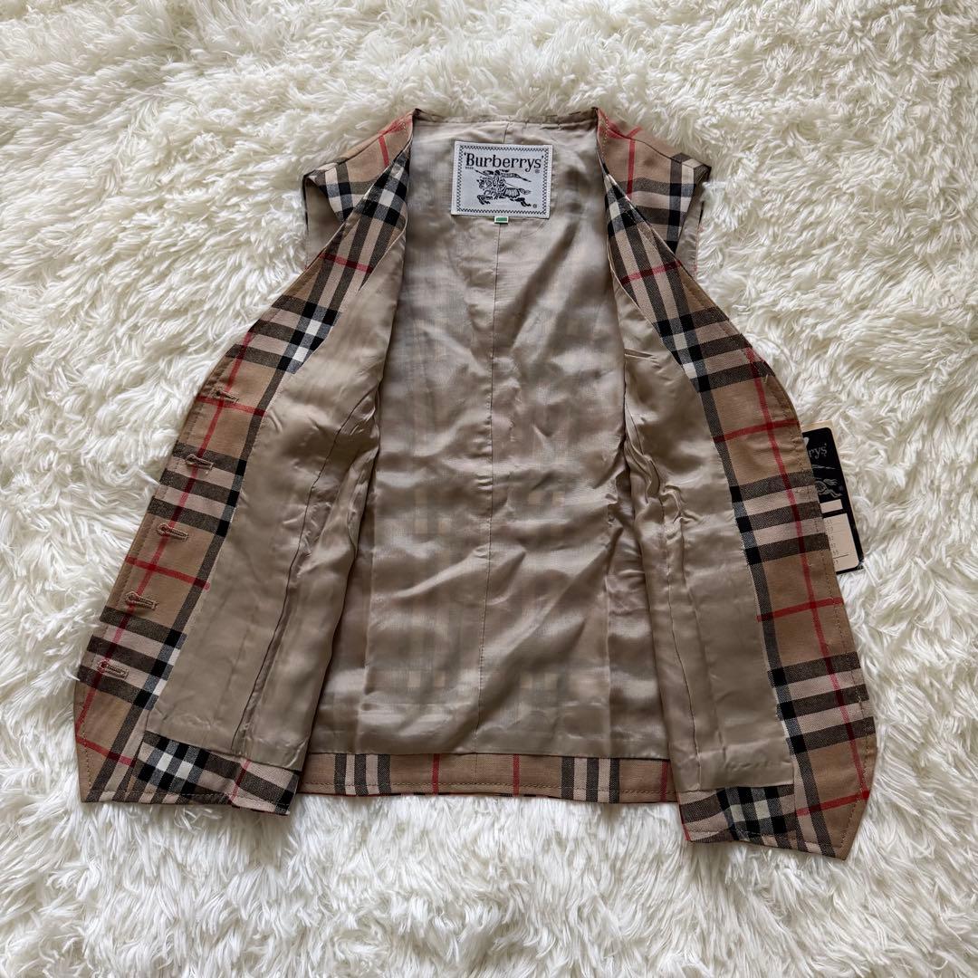 新品タグ付✨90’s Burberrys バーバリーノバチェック ジレ　ベスト