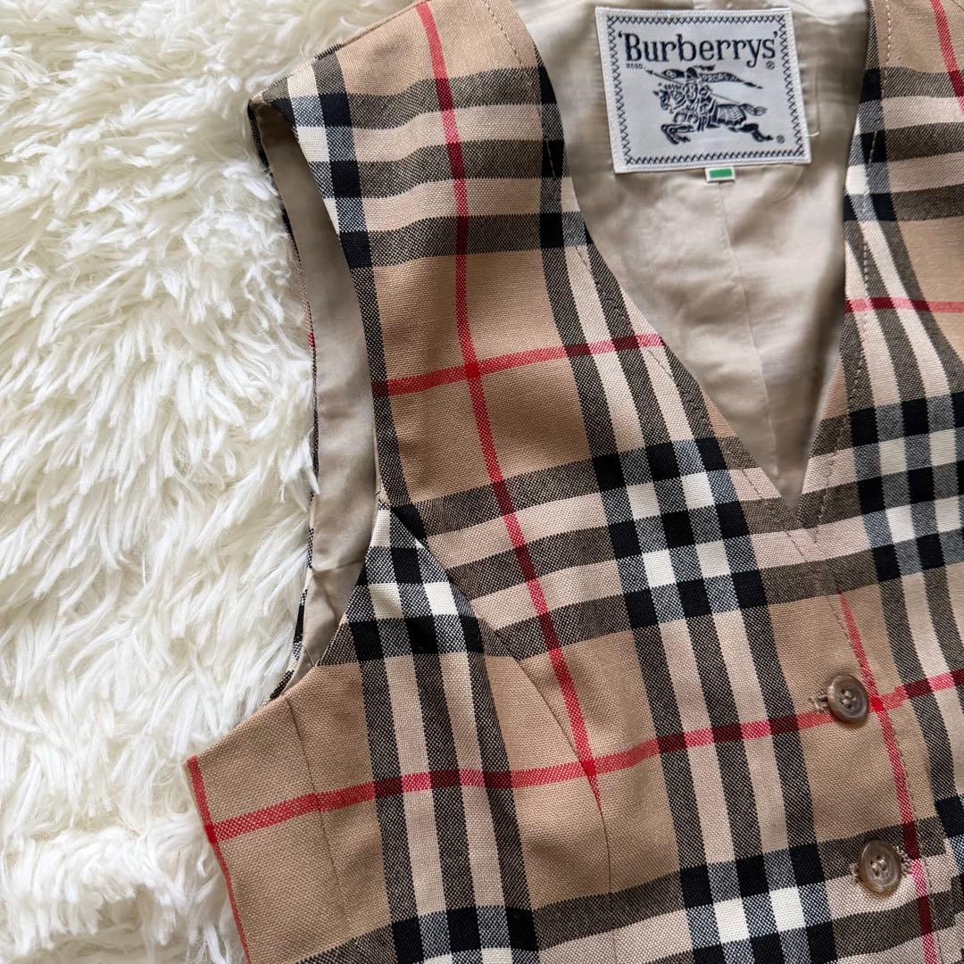 新品タグ付✨90’s Burberrys バーバリーノバチェック ジレ　ベスト