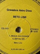 BRA盤79年4曲7インチ！！Beto Lins/Moca Da Cidade