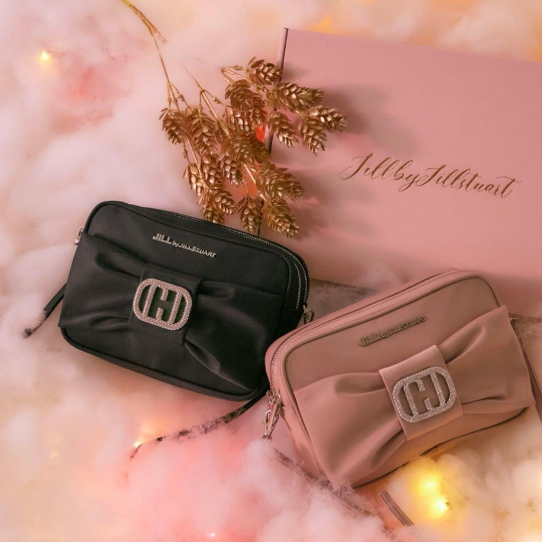 JILLSTUART リボンポシェット レディース ショルダーバッグ ブラック