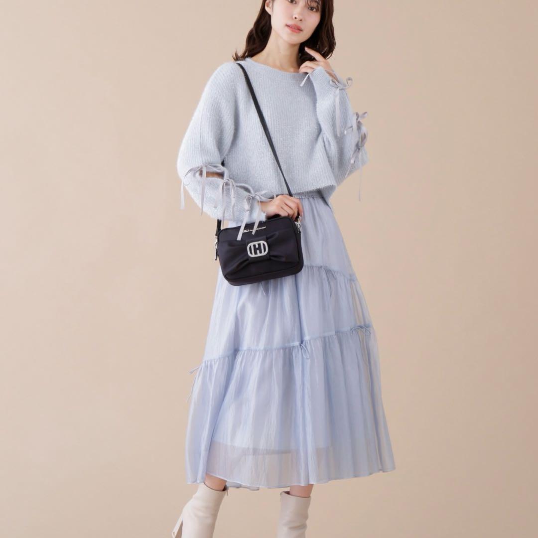 JILLSTUART リボンポシェット レディース ショルダーバッグ ブラック