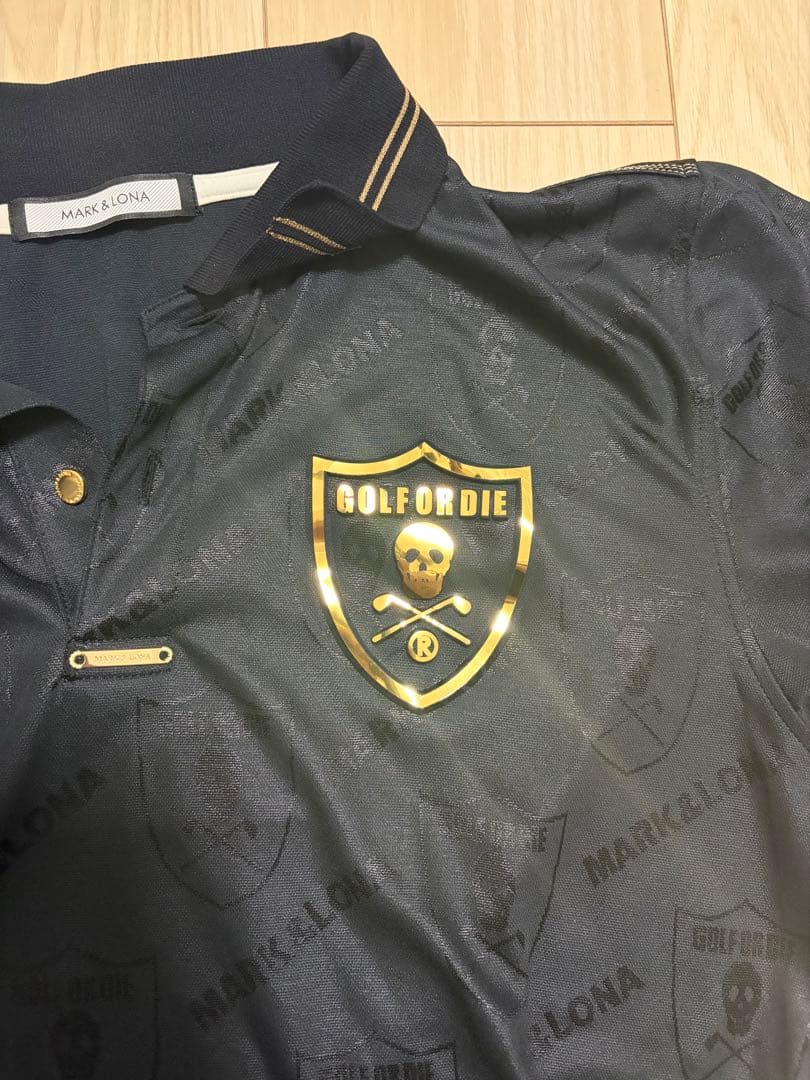 MARK & LONA GOLFORDIE ブラックポロシャツ