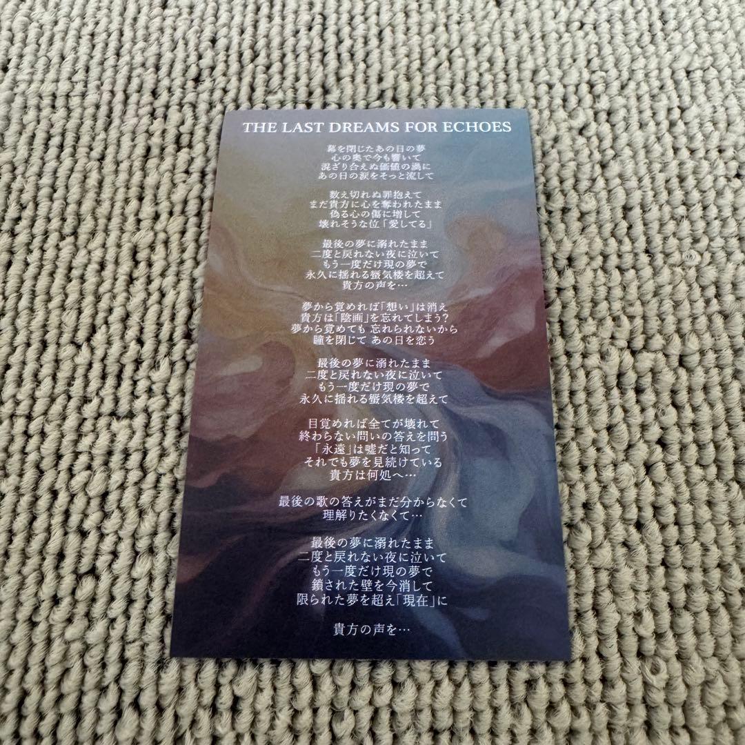 NEGA THE LAST DREAMS FOR ECHOES DLカード　ネガ