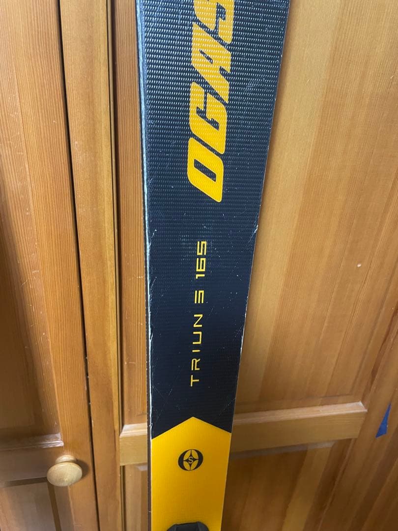 オガサカTRIUN トライアン　S 165 スキー 板 バインディング付き