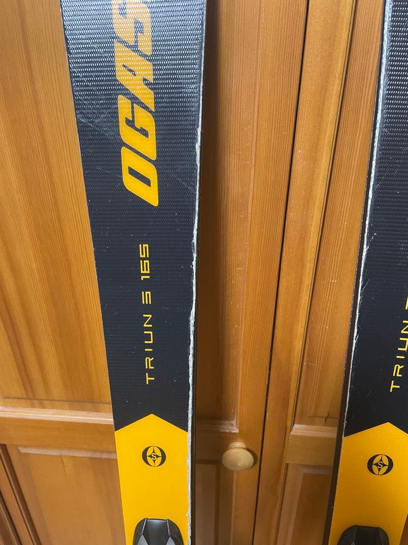 オガサカTRIUN トライアン　S 165 スキー 板 バインディング付き
