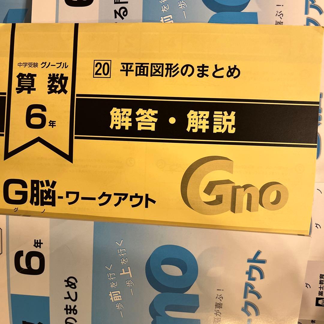 ★新品★グノーブル G脳-ワークアウト算数6年生 全20冊セット
